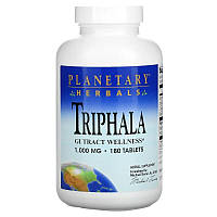 Planetary Herbals, Трифала, 1000 мг, Triphala, 180 таблеток