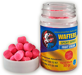 Вафтерс Piranhas Baits Pop-Up Sport Series Fruit Cream 8x10mm 30gr