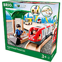 BRIO — Дитяча залізниця BRIO з переїздом і станцією