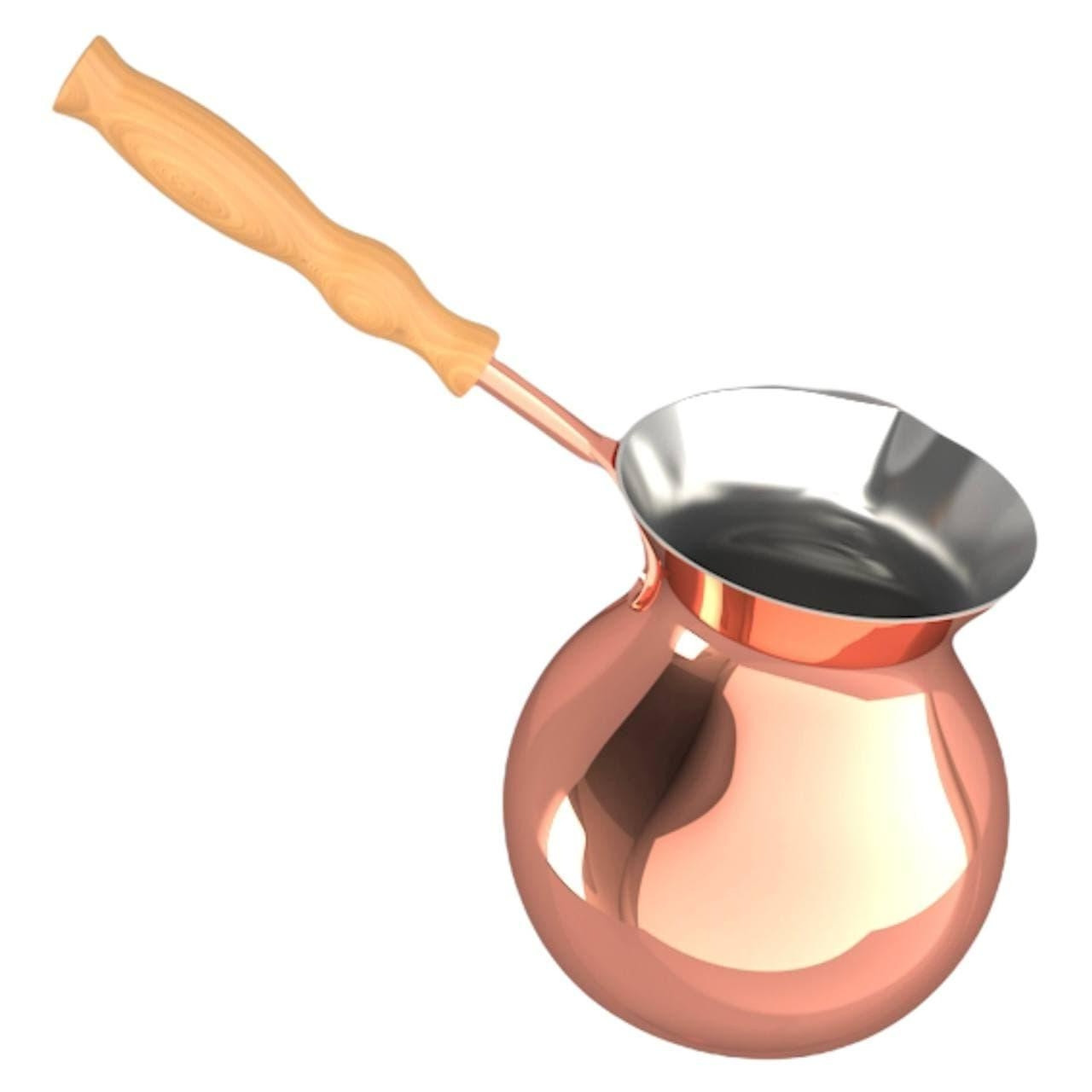 Турка для кави мідна КЛАСІКА TF26 450 мл ZH, фото 1