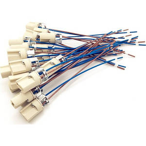 Патрон кераміка G9 /Lemanso /+ провод ( со скобой )