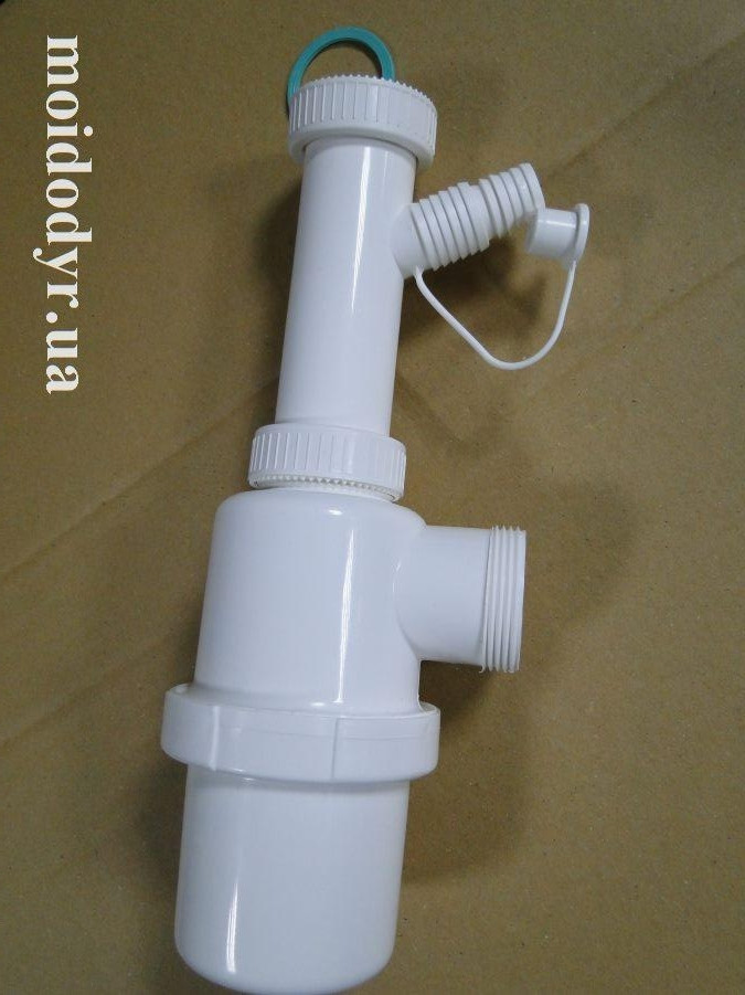 Сифон (відстійник) для кухонного миття пляшкового типу 40 мм (Італія). Оптом, фото 1