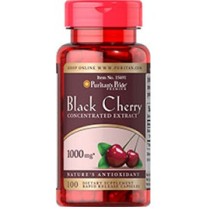 Puritan's Pride Black Cherry, екстракт Черешні 1000 mg (100 капс.)