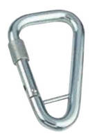 Карабін трикутний з гвинтовою муфтою і перетинкою, арт. 8954411120, нержавіюча сталь А4, 11X120