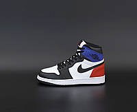 Чоловічі Кросівки Nike Air Jordan 1 Retro "Black White Blue Red" - "Чорні Білі Сині Червоні", фото 1