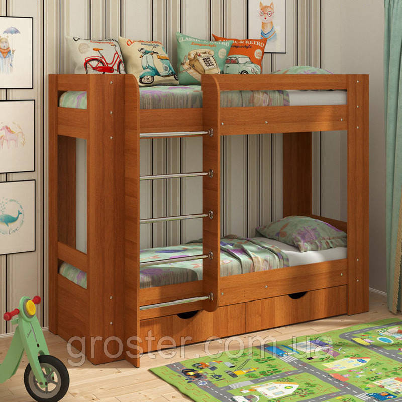 Двох'ярусне ліжко з шухлядами для білизни Дует-3, фото 1