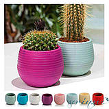 Горщик для квітів Colorful 1,3 л біло-сірий, фото 4