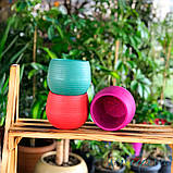 Горщик для квітів Colorful 1,3 л біло-сірий, фото 10