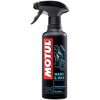 Засіб для миття і полірування мотоциклів Motul E1 Wash & Wax аерозоль (818916/102996) 400мл