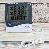 Часы Термогигрометр метеостанция с выносным датчиком Generic HTC-2 (Оригинальные фото)
