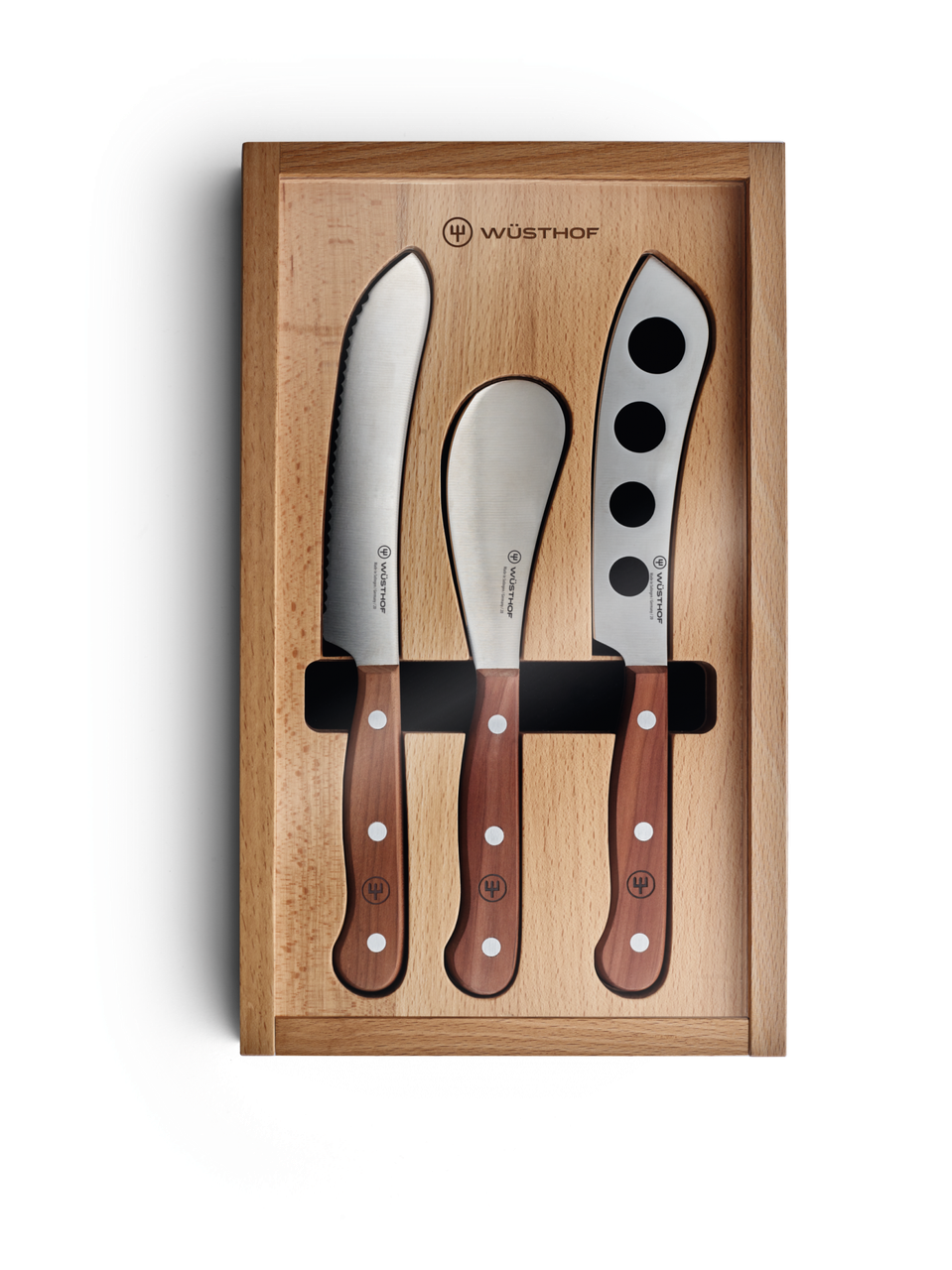 Набір ножів для закусок в дерев'яній коробці Wuesthof Charcuterie Set 3 предмета 1069560302