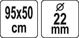 Культиватор грунту ручний (95х 50 см) Ø = 22 см FLO 35677 (Польща), фото 4