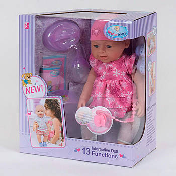 Пупс функціональний Warm Baby WZJ 030-520 (зростання 42 см, 13 функцій, на батарейках) 81363