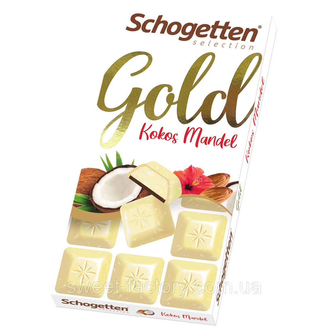 Шоколадка Schogetten Gold Selection Kokos Mandel 100 g