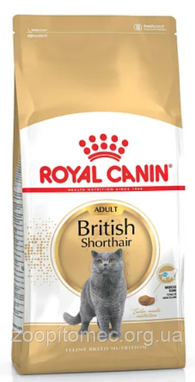 Royal Canin (Роял Канин) BRITISH SHORTHAIR ADULT Сухой корм для британских короткошерстных кошек, 4 кг - фото 1 - id-p52159132
