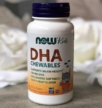 Омега 3 NOW Kids Chewable DHA 60 капс гел
