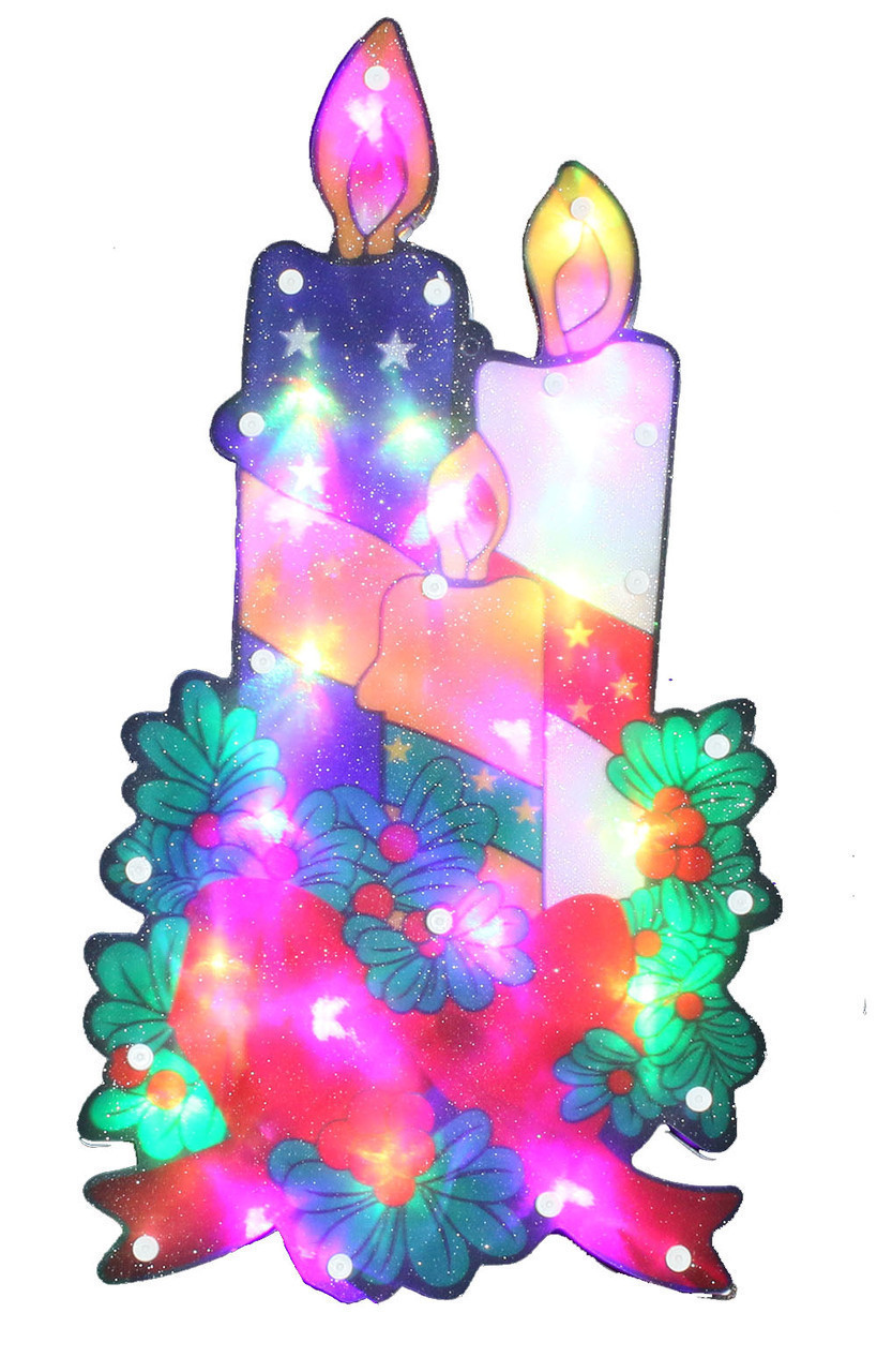 Новорічна скульптура "Свічка" 24 LED