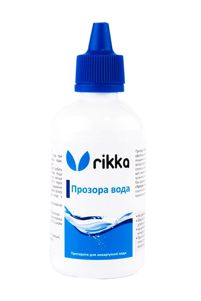 Средство для кристально чистой воды в аквариуме Rikka Прозора вода 100 мл на 2500 л - фото 1 - id-p1493022604