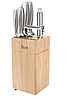 Набір Ножів з підставкою German Family GF-WK02 7 пр. 4 Ніжа овощечистка точило | Ножі кухонні універсальні, фото 2
