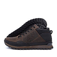 Мужские зимние кожаные кроссовки New Balance Clasic Chokolate BEISHOP