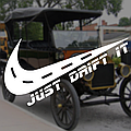 Наклейка на Авто/Мото на Стекло/Кузов "Just Drift It...Просто Дрифт" белый цвет