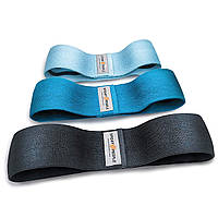 Набор тканевых эспандеров для ног Sport2People Hip Bands Blue (3 шт.)