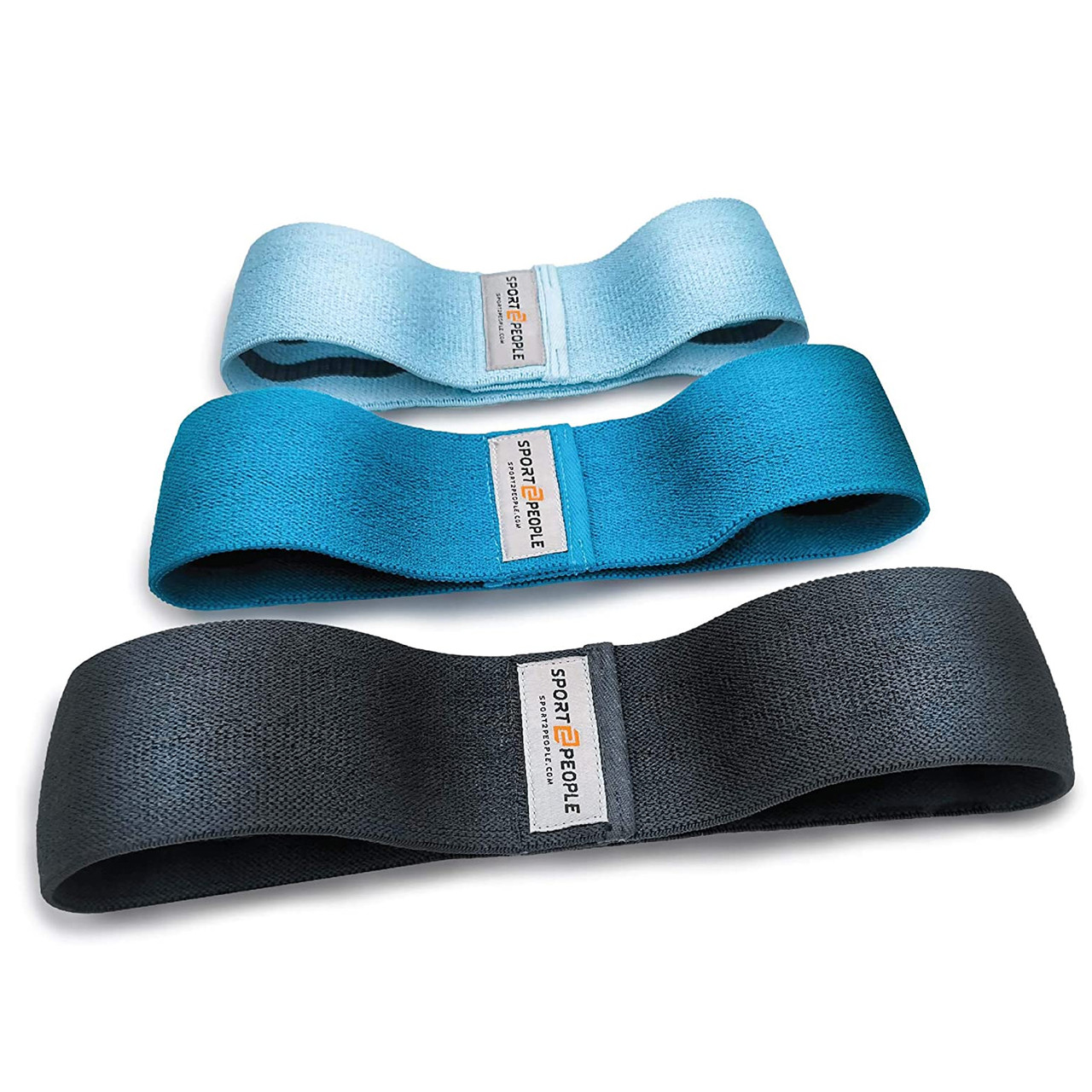 Набір тканинних еспандерів для ніг Sport2People Hip Bands Blue (3 шт.)