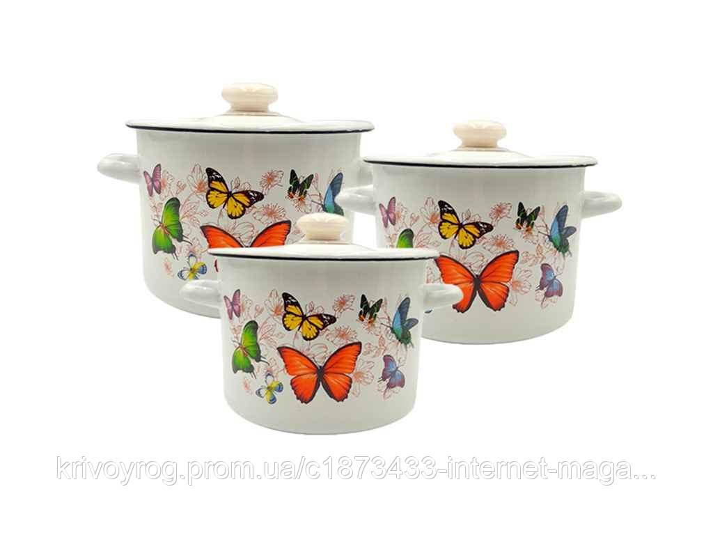 Набір 3 предм. I822 Метелик (біла) ТМ IDILIA, фото 1