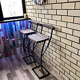 Барний стілець в стилі ЛОФТ 750х350х350 Люксембург, фото 8