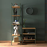 Консоль на три полки в стилі Лофт 750х650х300 КР310, фото 2