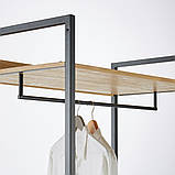 Вішалка стійка для одягу в стилі Лофт 1950х600х550 OL797, фото 4