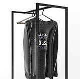 Вішалка рейл Шоурум 7 в стилі Лофт 1400х600х400 ВШ48, фото 5