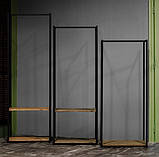 Вішалка рейл Шоурум 8 в стилі Лофт 1800х600х400 ВШ49, фото 8