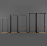 Вішалка рейл Шоурум 8 в стилі Лофт 1800х600х400 ВШ49, фото 3