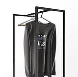 Вішалка рейл Шоурум 8 в стилі Лофт 1800х600х400 ВШ49, фото 4