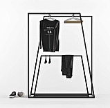 Вішалка рейл Шоурум 14 в стилі Лофт 900х1200х300 Грейс, фото 3