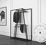 Вішалка рейл Шоурум 14 в стилі Лофт 900х1200х300 Грейс, фото 4