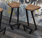 Барний стілець в стилі ЛОФТ 750х300х300 мм Zeta, фото 10