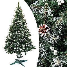 Ялинка штучна 2.2 метра зелена Калина з шишкою штучна ялина ПВХ