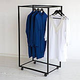 Вішалка стійка рейл в стилі Лофт 1200х600х400мм ВШ64, фото 3