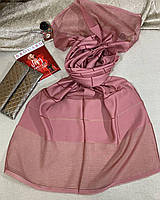 Стильный нарядный тонкий женский шарф из вискозы с органзой 70*180см