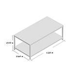 Журнальний, кавовий столик в стилі Лофт 1200х600х450 ЖС166, фото 3