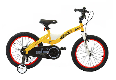 Дитячий велосипед 14" RoyalBaby Leopard Official UA жовтий