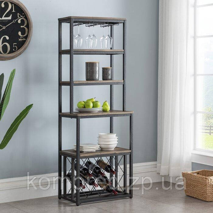 Стелаж винний в стилі Лофт 1800х600х400 OL809, фото 1