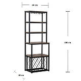 Стелаж винний в стилі Лофт 1800х600х400 OL809, фото 3