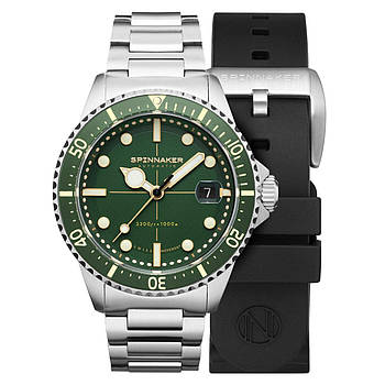 Чоловічий годинник Spinnaker Mille metri Hunter green SP-5090-33