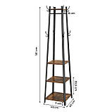 Вішалка стійка для одягу в стилі Лофт 1800х450х450мм ВШ1125, фото 3