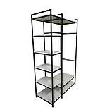 Вішалка стійка для одягу в стилі Лофт 2100х1200х600мм ВШ107, фото 3