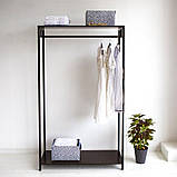 Вішалка стійка для одягу в стилі Лофт 1700х700х400мм ВШ113, фото 2