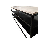 Тумба під телевізор з металу в стилі Лофт 1300х550х400 Т107, фото 2